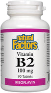 NATURAL FACTORS Vitamin B2 (Riboflavin) (100mg - 90 tabs)