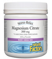 NATURAL FACTORS Magnesium Citrate (Berry - 250 gr)