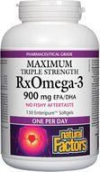 NATURAL FACTORS RxOmega 3 (900 mg - 150 sgels)