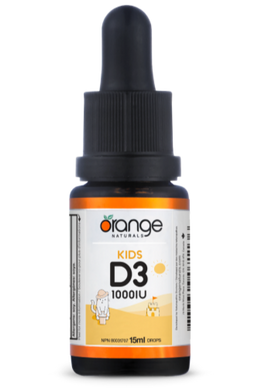 ORANGE NATURALS Kids D3 Drops (1000 IU - 15 ml)