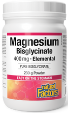 Load image into Gallery viewer, NATURAL FACTORS Magnesium Bisglycinate 400 mg Powder