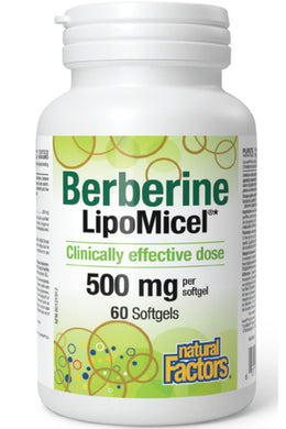 NATURAL FACTORS Berberine LipoMicel (500 mg - 60 sg)