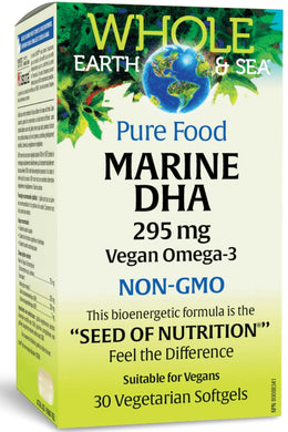 WHOLE EARTH & SEA Marine DHA Vegan Omega-3 (30 v-sgls)