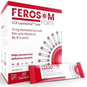 FEROSOM FORTE LCE Liposomal Iron 21mg (Sachet 20 pk)