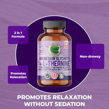 Load image into Gallery viewer, PURE LAB VITAMINS Magnesium Glycinate + L-Theanine (75/150 mg - 90 veg caps)