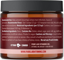 Load image into Gallery viewer, PURE LAB VITAMINS UTI Pure Powder - Additive Free (125 grams)