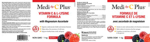 Medi-C Plus Vitamin C & L-Lysine with Magnesium Ascorbate (Berry - 1 KG) (Berry - 1 KG)