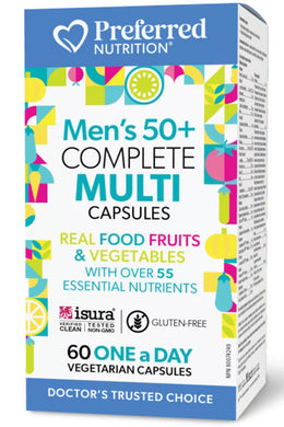 PREFERRED NUTRITION Men’s 50+ Complete Multi (60 veg caps)