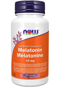 NOW Melatonin (10 mg - 100 Veg Capsules)