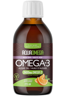 AQUAOMEGA Omega-3 (Vegan - Orange - 225 ml)