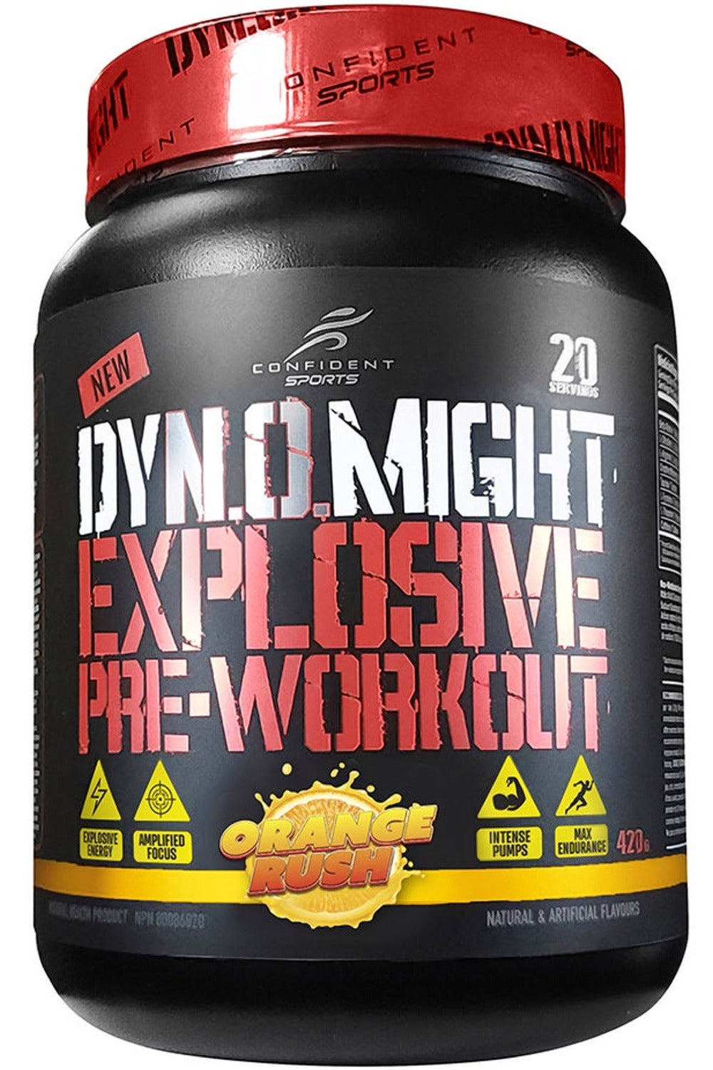 CONFIDENT SPORTS Dynomight (Orange Rush- 420 g)