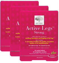 Load image into Gallery viewer, NEW NORDIC Active Legs (Blood Circulation - 30 tabs) 3-Pack