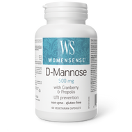 WomenSense D-Mannose 500 mg with Cranberry & Propolis (60 V-Caps)