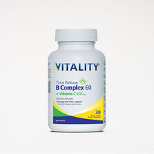 Load image into Gallery viewer, VITALITY Time Release B Complex + C 600 mg