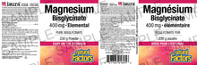 Load image into Gallery viewer, NATURAL FACTORS Magnesium Bisglycinate 400 mg Powder