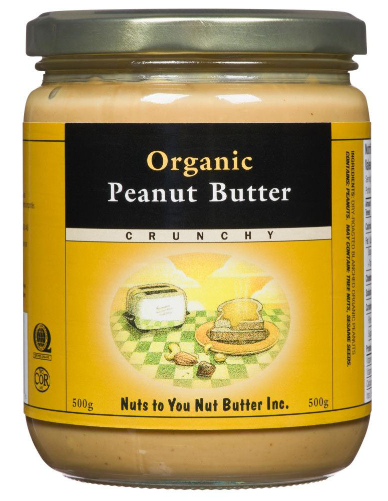 NUTS TO YOU Organic Peanut Butter Crunchy (500 gr)