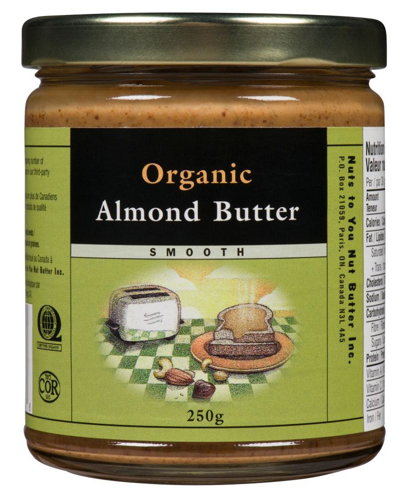 NUTS TO YOU Organic Almond Butter (Smooth - 250 gr)