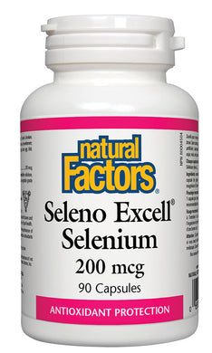 NATURAL FACTORS Seleno Excell Selenium ( 200 mcg - 90 caps)