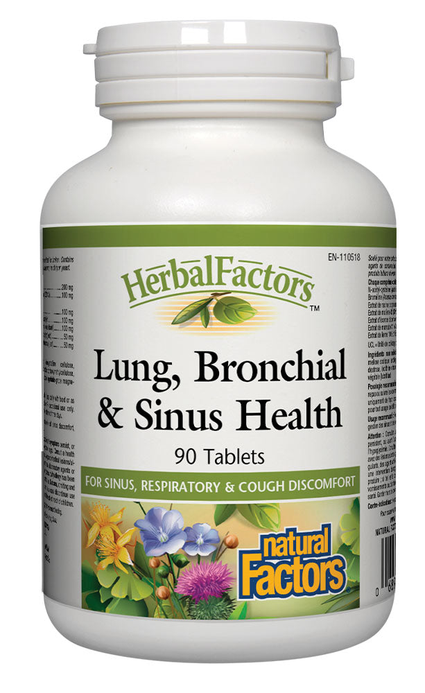 HERBAL FACTORS Lung, Bronchial & Sinus Health (90 tabs)