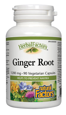HERBAL FACTORS Ginger Root (1200 mg - 90 veg caps)