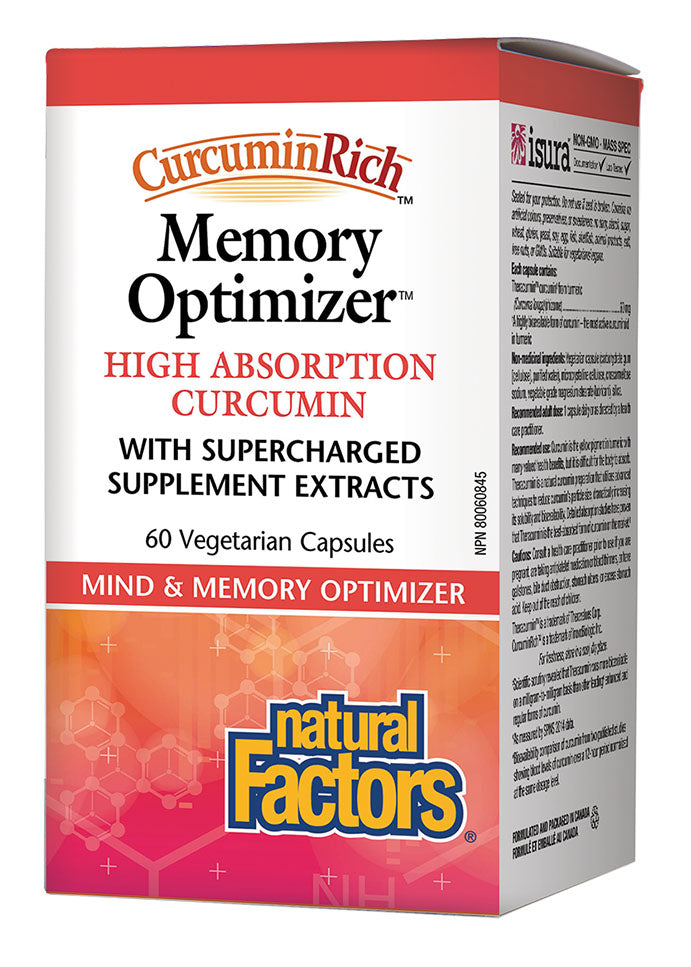 NATURAL FACTORS CurcuminRich Memory Optimizer (60 veg caps)