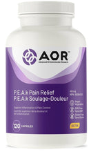 Load image into Gallery viewer, AOR P.E.A.K Pain Reflief (120 caps)