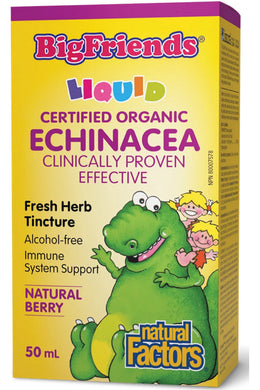 NATURAL FACTORS  Big Friends Echinacea Fresh Herb Tincture Alcohol-free (50 ml)