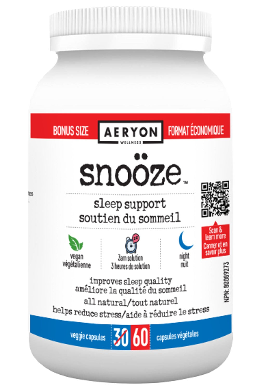 AERYON WELLNESS Snooze (60 veg caps)