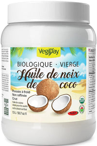 VEGIDAY Organic Virgin Coconut Oil (1.5 L)