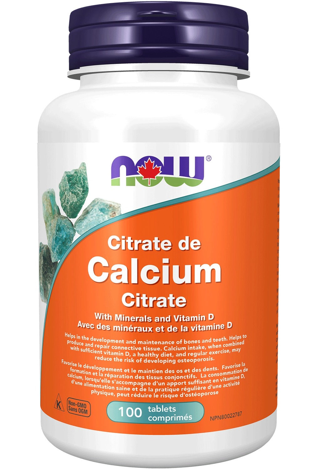 NOW Calcium Citrate with Minerals & Vitamin D (100 tablets)