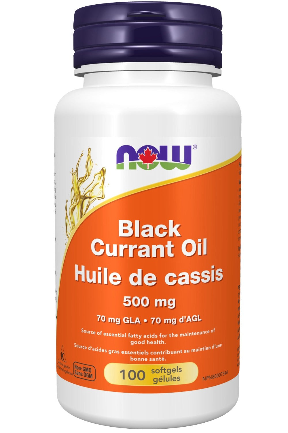 NOW Black Currant Oil (500 mg - 100 sgels)