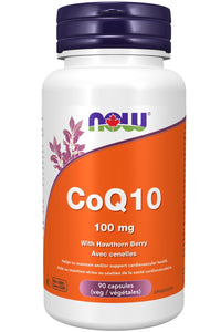 NOW CoQ10 with Hawthorn (100 mg - 90 vcaps)