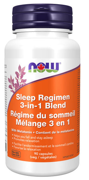 NOW Sleep Regimen 3 in 1 Blend (90 veg caps)
