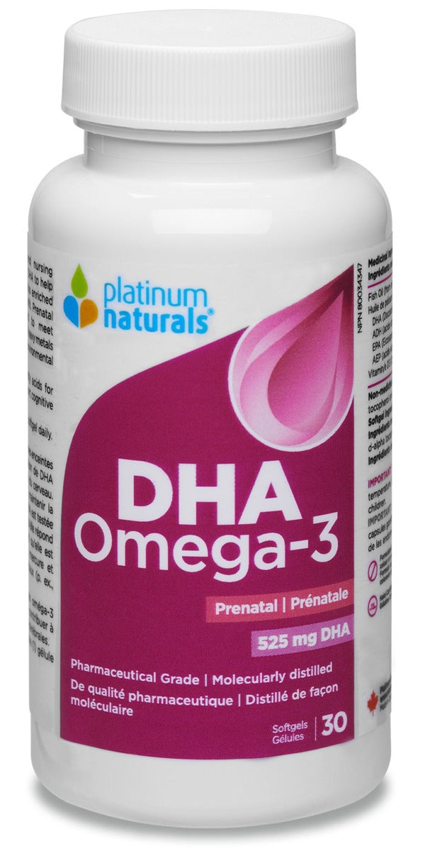 PLATINUM Prenatal Omega-3 DHA (30 sgels)