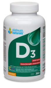 PLATINUM Vitamin D3 (2500 iu - 360 sgels)
