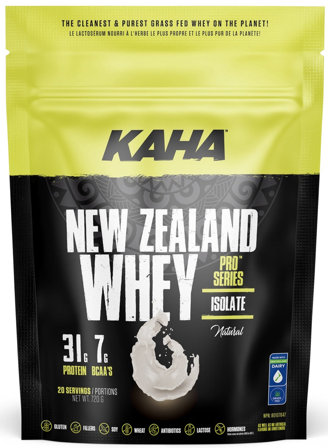 KAHA NUTRITION New Zealand Whey Isolate (Natural - 720 gr)