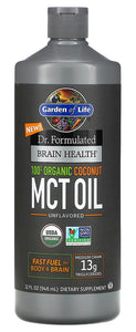 DR FORMULATED Organic Coconut MCT Oil (946 ml)